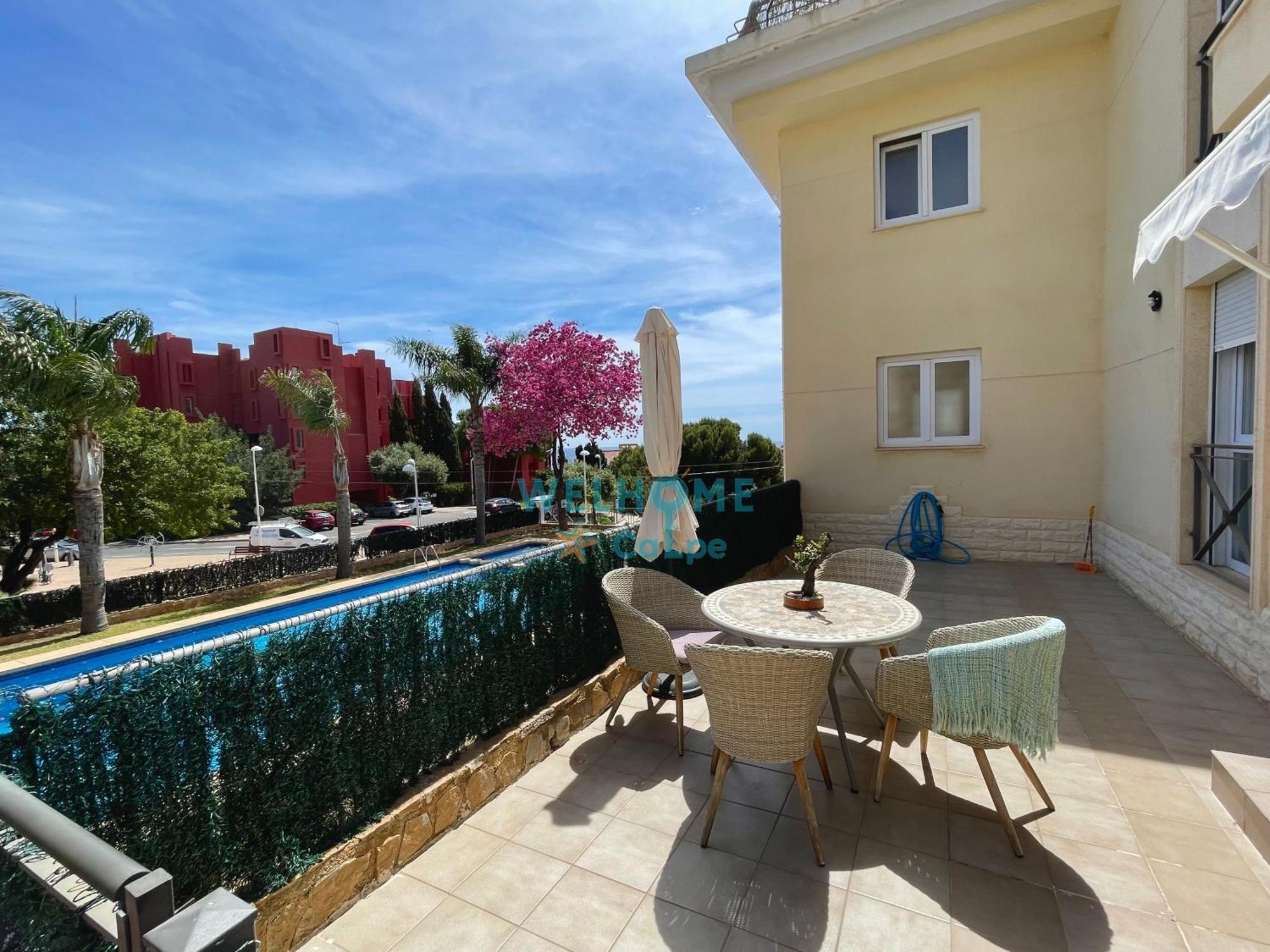 Manzana Bonito Y Comodo Apartamento Con Piscina Calp Exterior foto