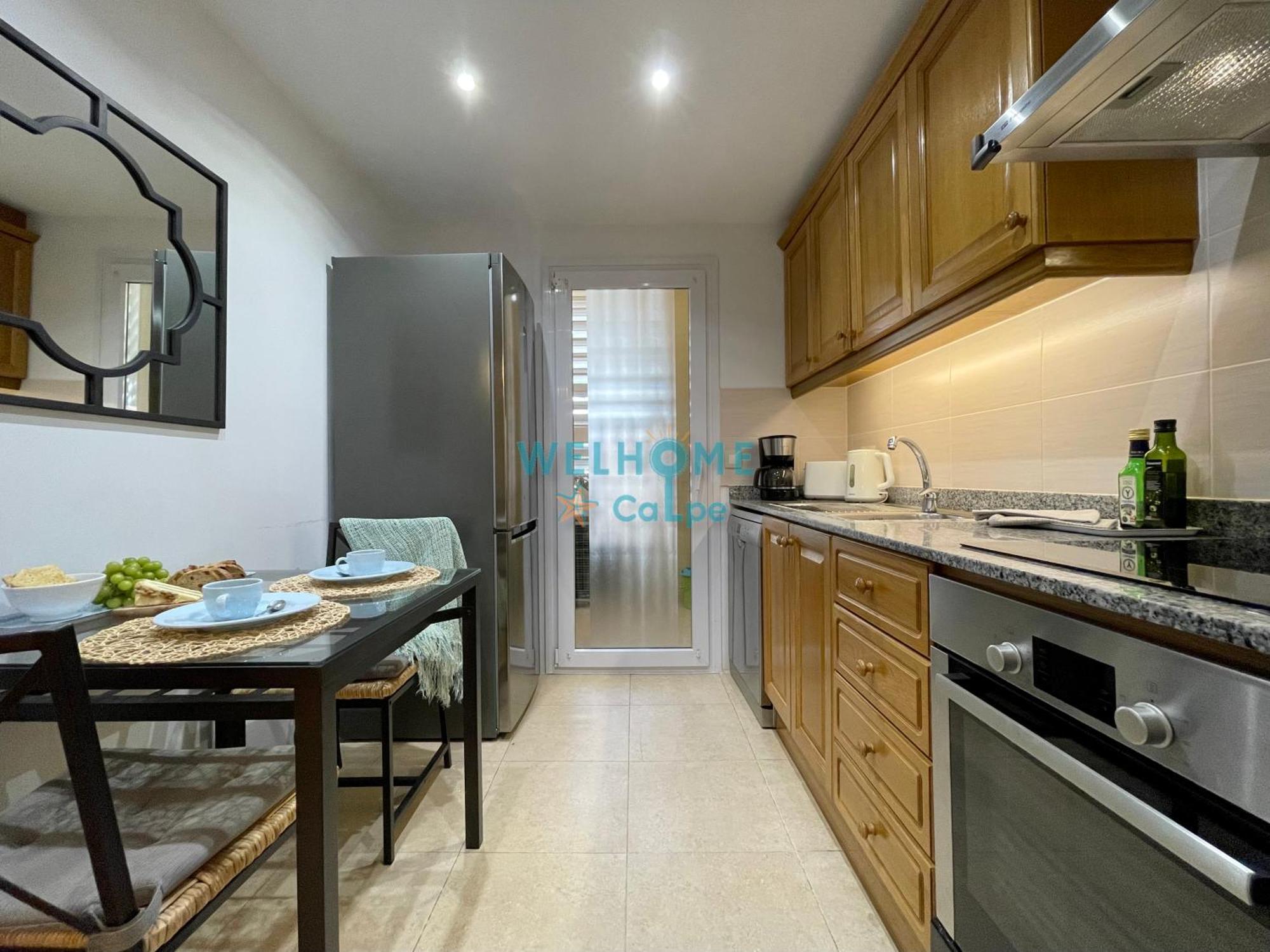 Manzana Bonito Y Comodo Apartamento Con Piscina Calp Exterior foto