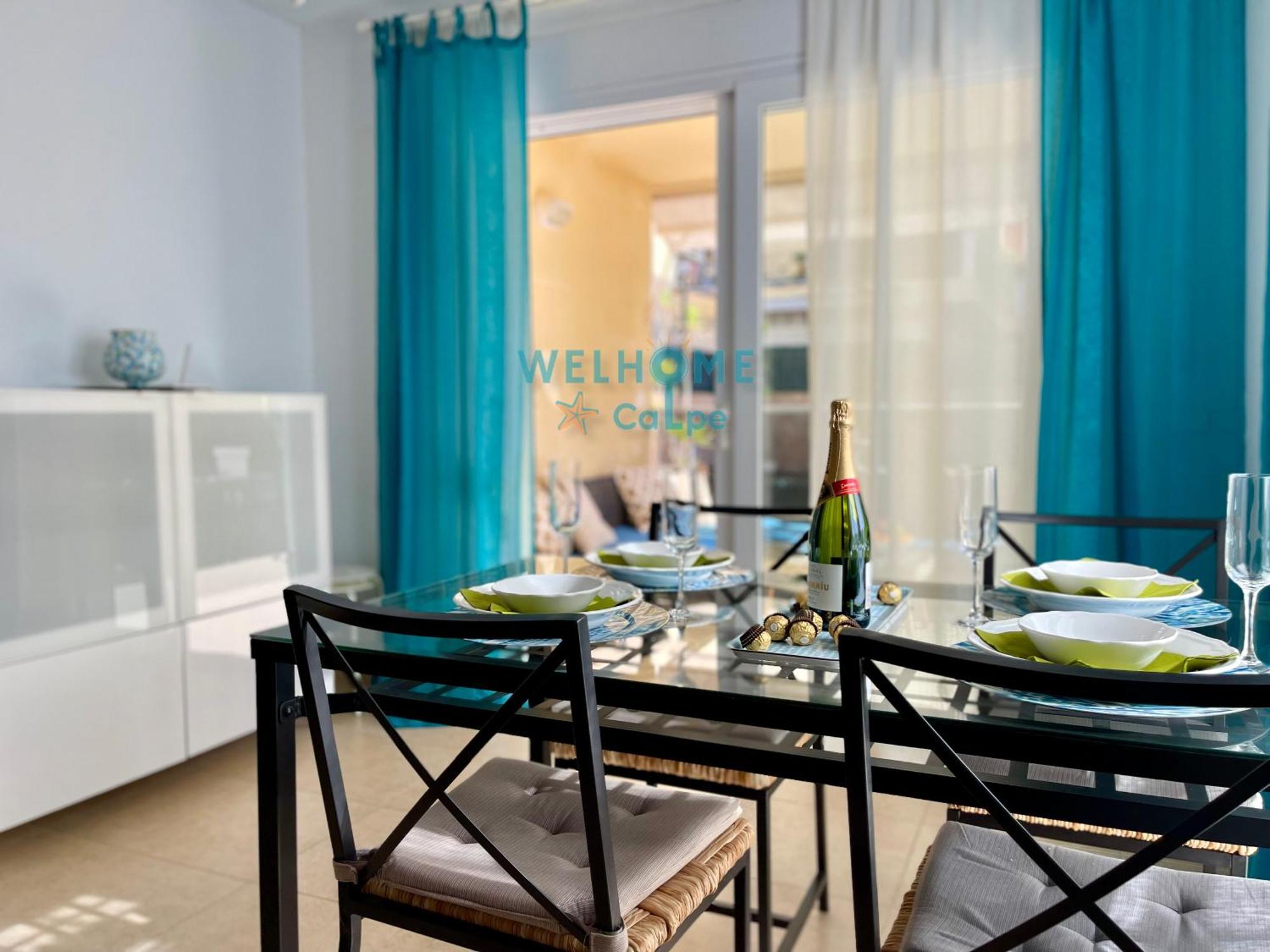 Manzana Bonito Y Comodo Apartamento Con Piscina Calp Exterior foto