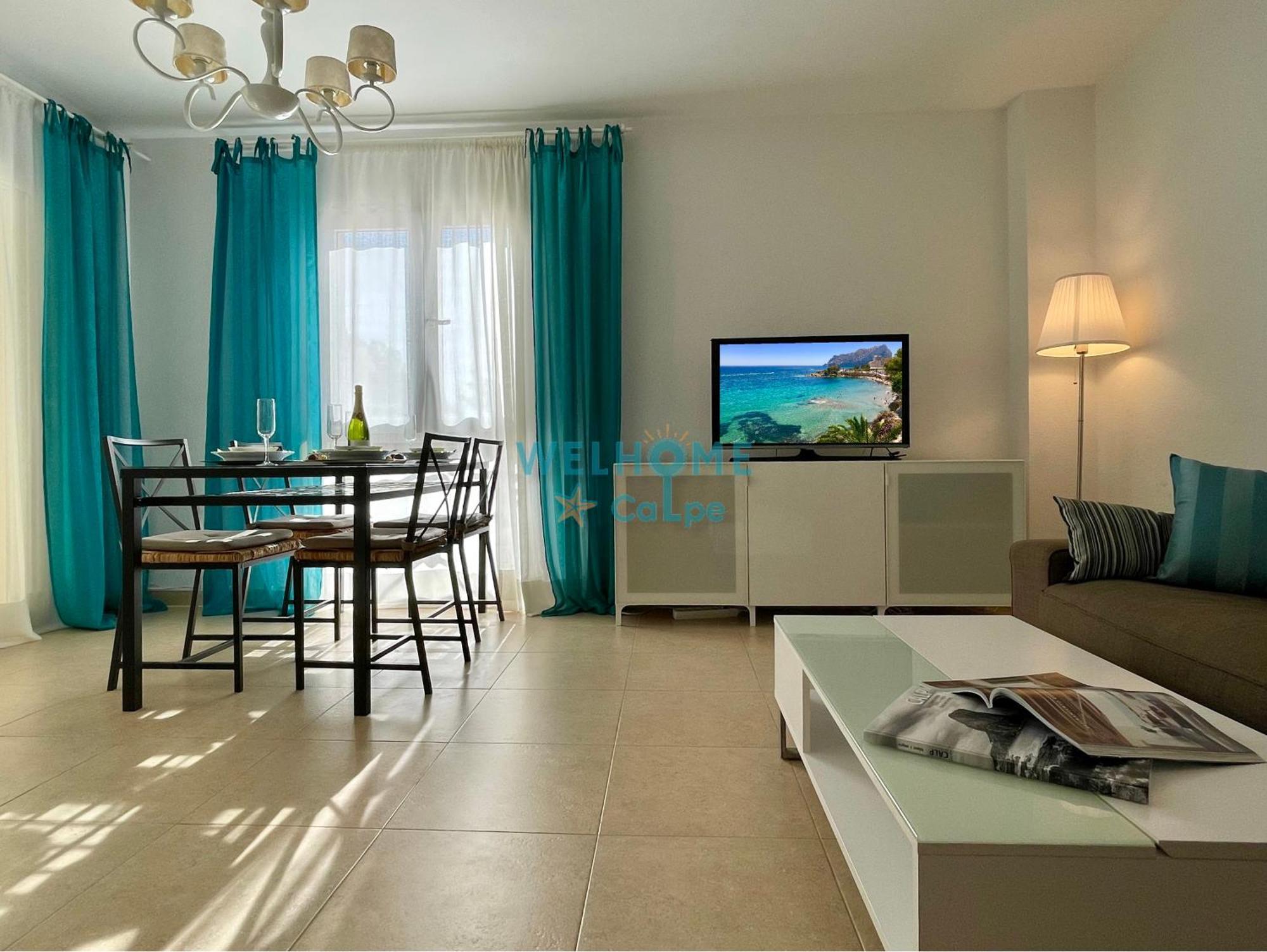 Manzana Bonito Y Comodo Apartamento Con Piscina Calp Exterior foto