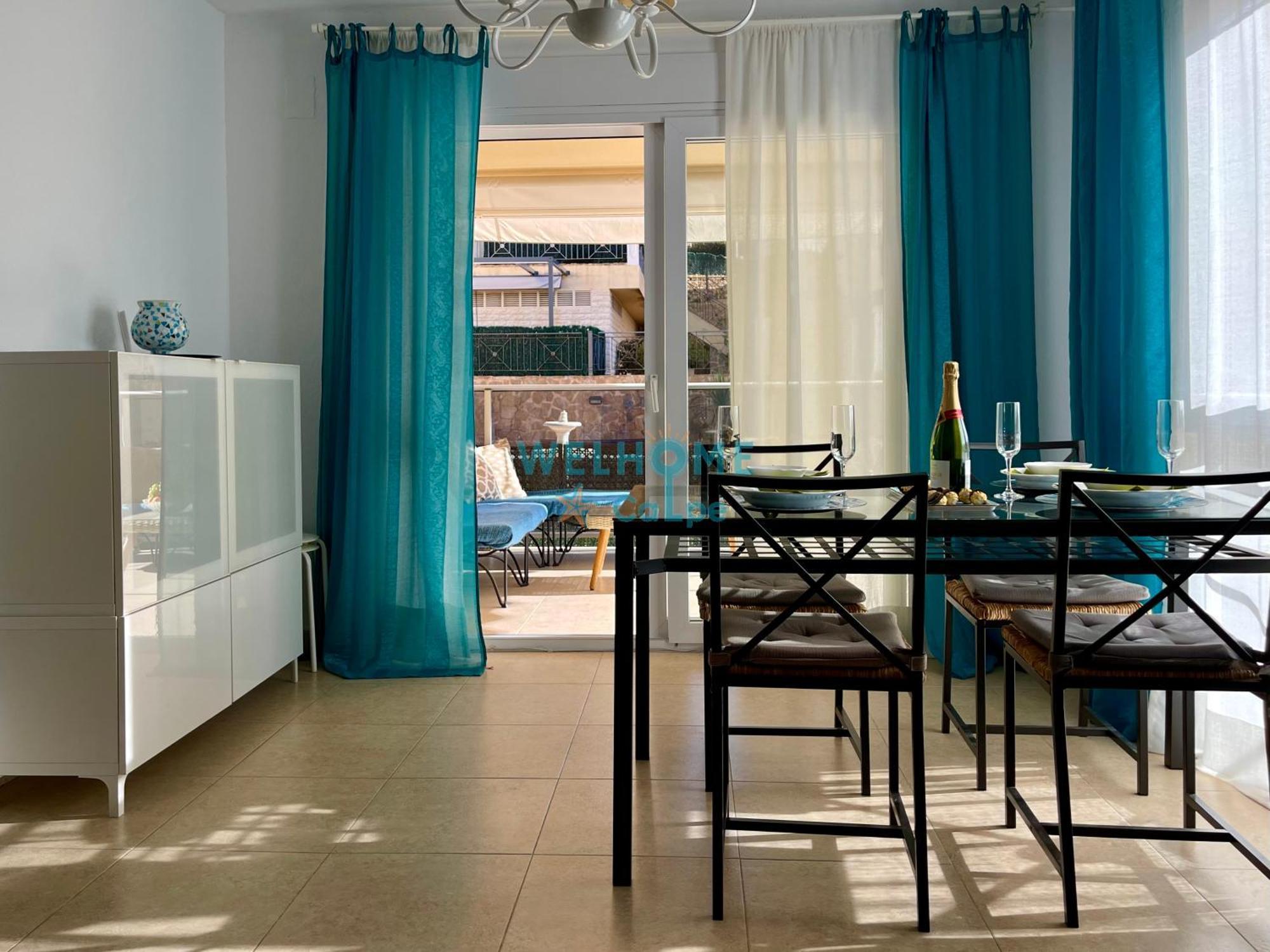 Manzana Bonito Y Comodo Apartamento Con Piscina Calp Exterior foto