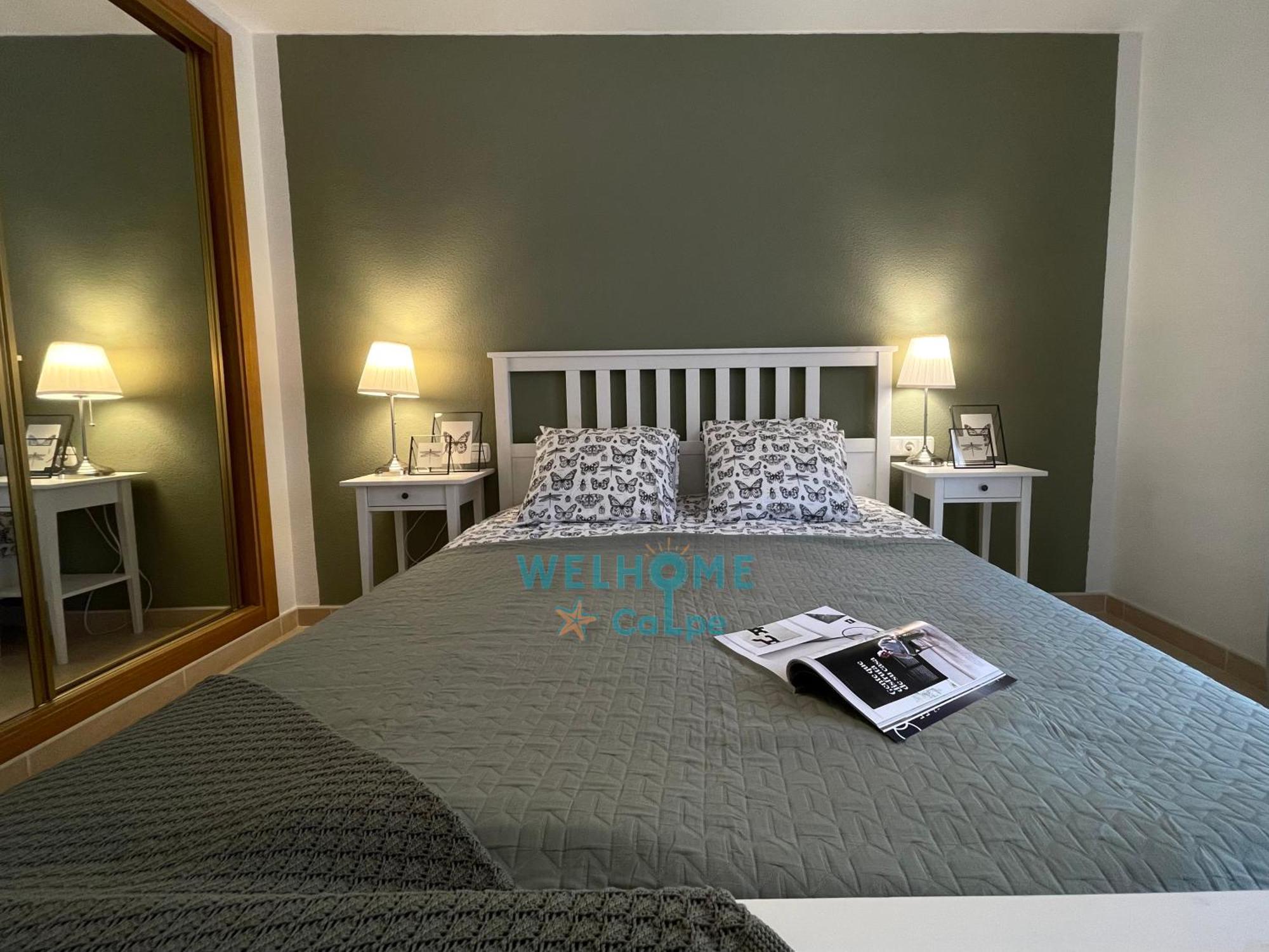 Manzana Bonito Y Comodo Apartamento Con Piscina Calp Exterior foto