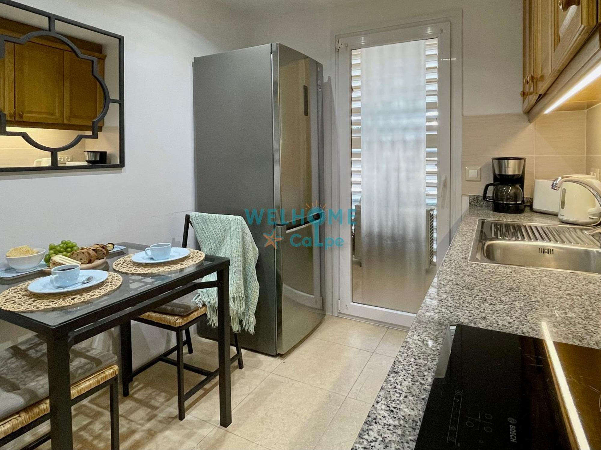 Manzana Bonito Y Comodo Apartamento Con Piscina Calp Exterior foto