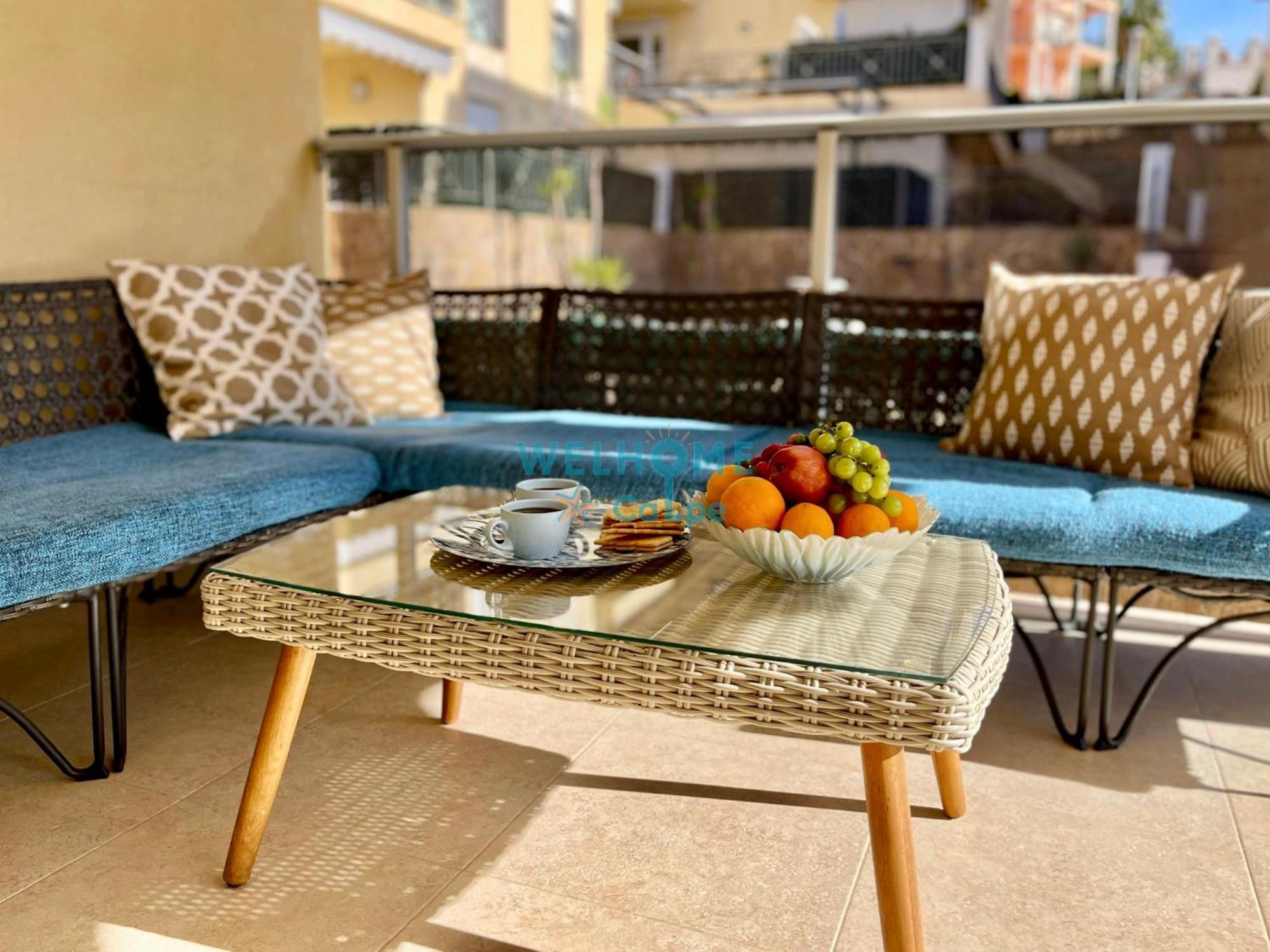 Manzana Bonito Y Comodo Apartamento Con Piscina Calp Exterior foto