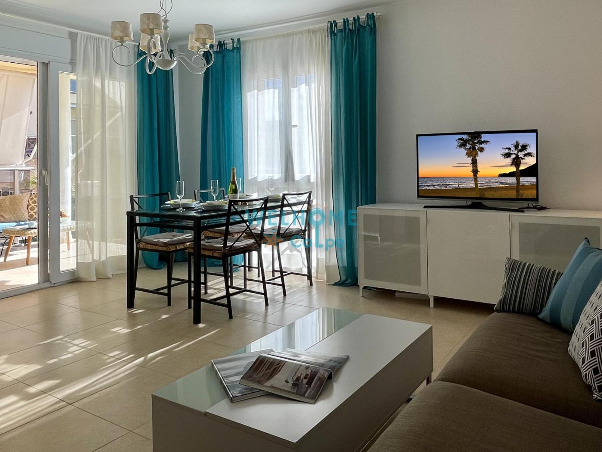 Manzana Bonito Y Comodo Apartamento Con Piscina Calp Exterior foto