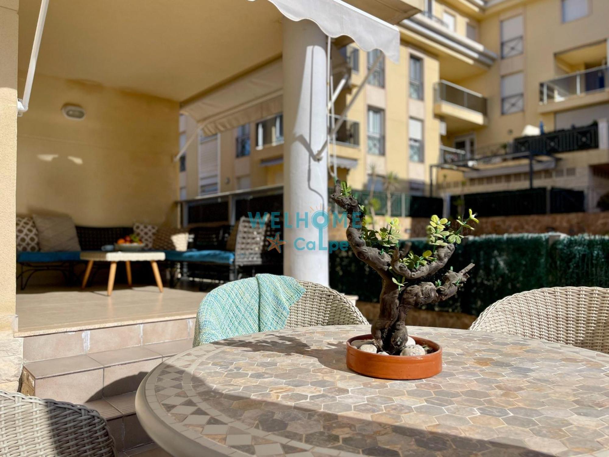 Manzana Bonito Y Comodo Apartamento Con Piscina Calp Exterior foto