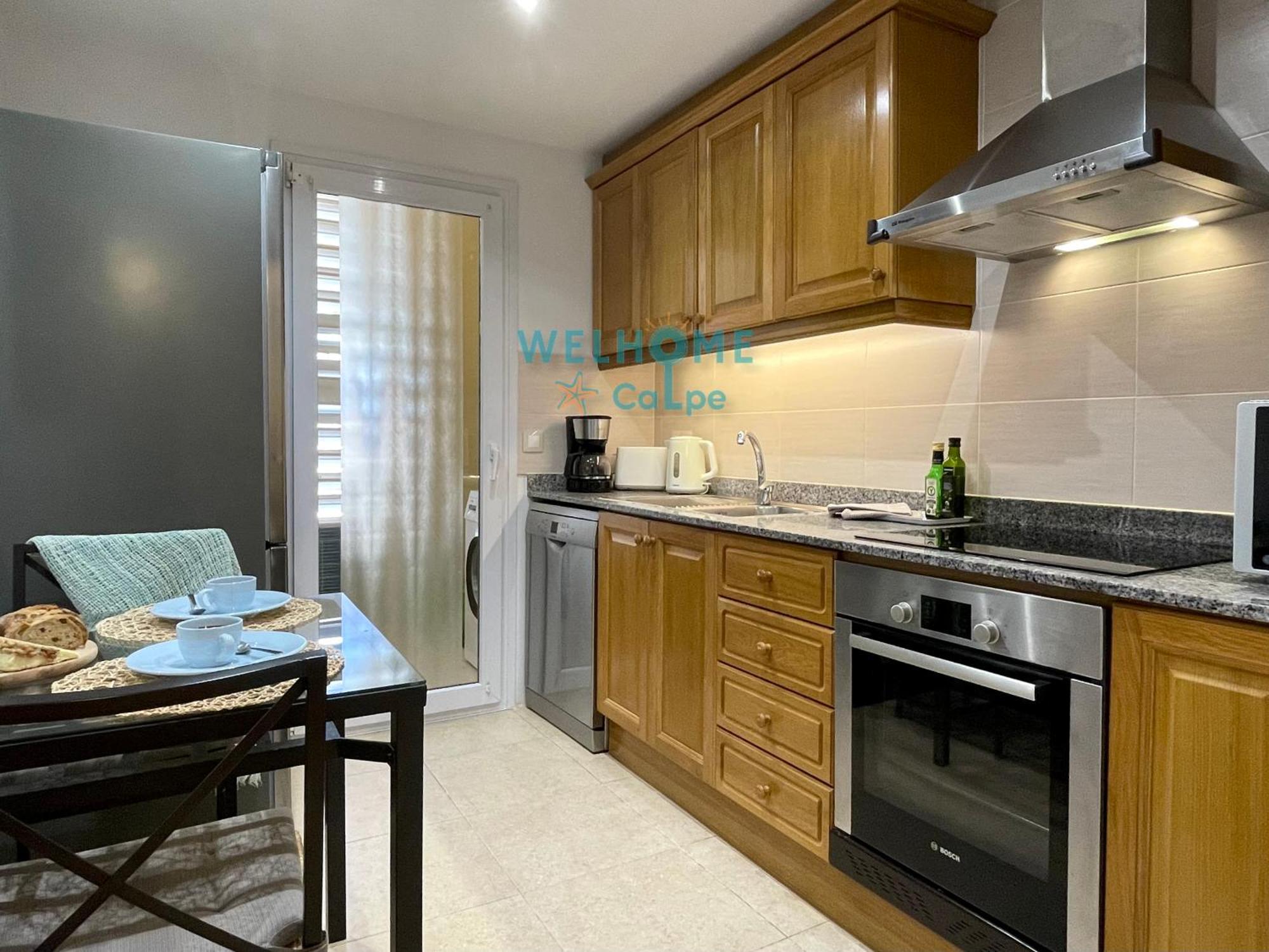 Manzana Bonito Y Comodo Apartamento Con Piscina Calp Exterior foto