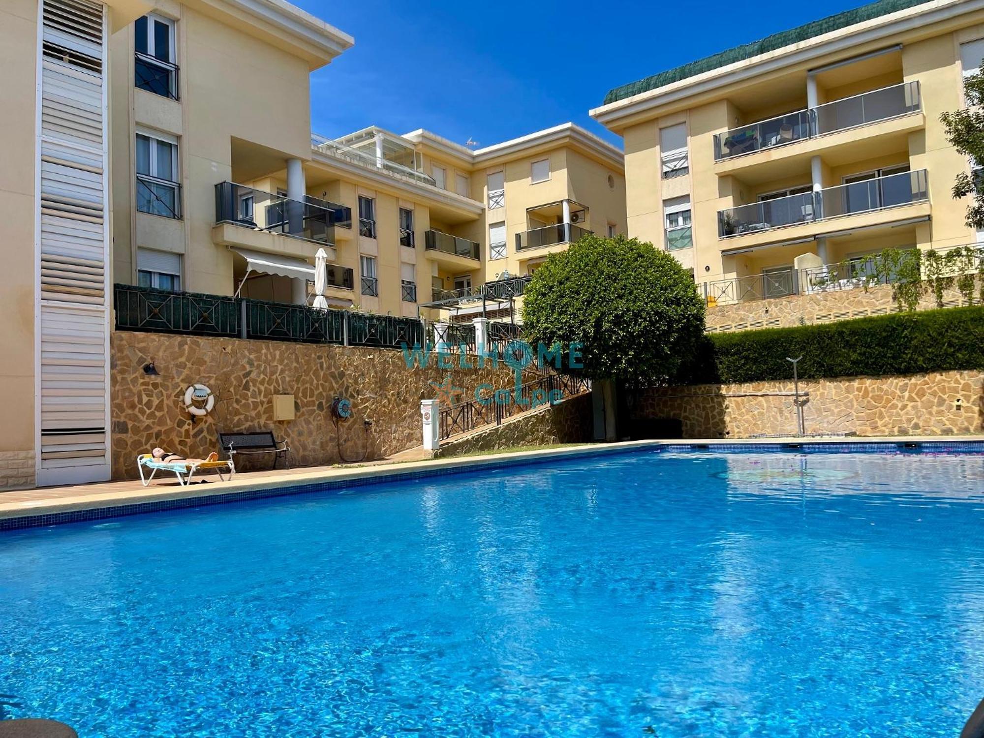 Manzana Bonito Y Comodo Apartamento Con Piscina Calp Exterior foto