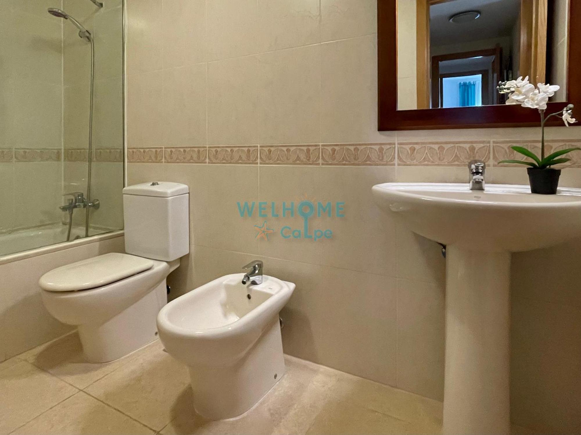 Manzana Bonito Y Comodo Apartamento Con Piscina Calp Exterior foto